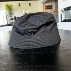 Prada Dark Charcoal Bucket Hat